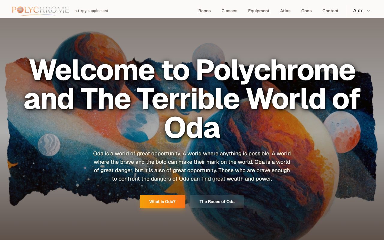Polychrome RPG home page